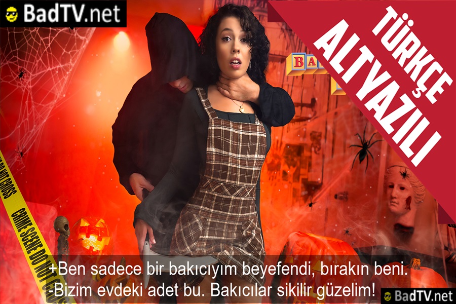 Bakıcı Kıza Cadılar Bayramında Büyük Yarak Hediyesi Takdimi